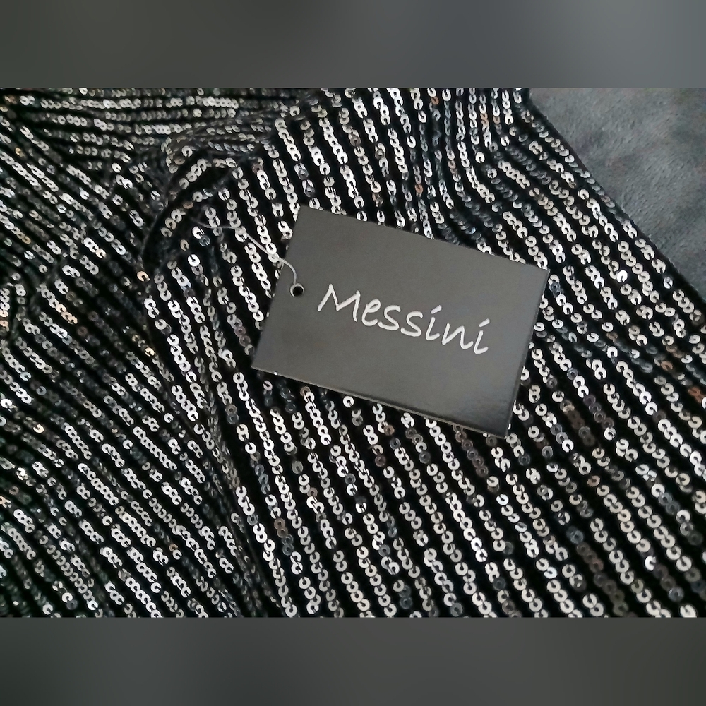 NWT Messini Womens Sequined Jacket - L